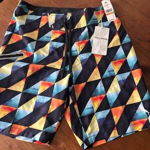 NWT Mens Tommy Bahama Swim Trunks Sz 29